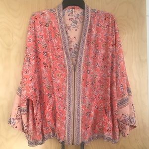 Free People kimono style top.